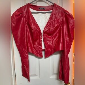 SHEIN Red Blazer Jacket